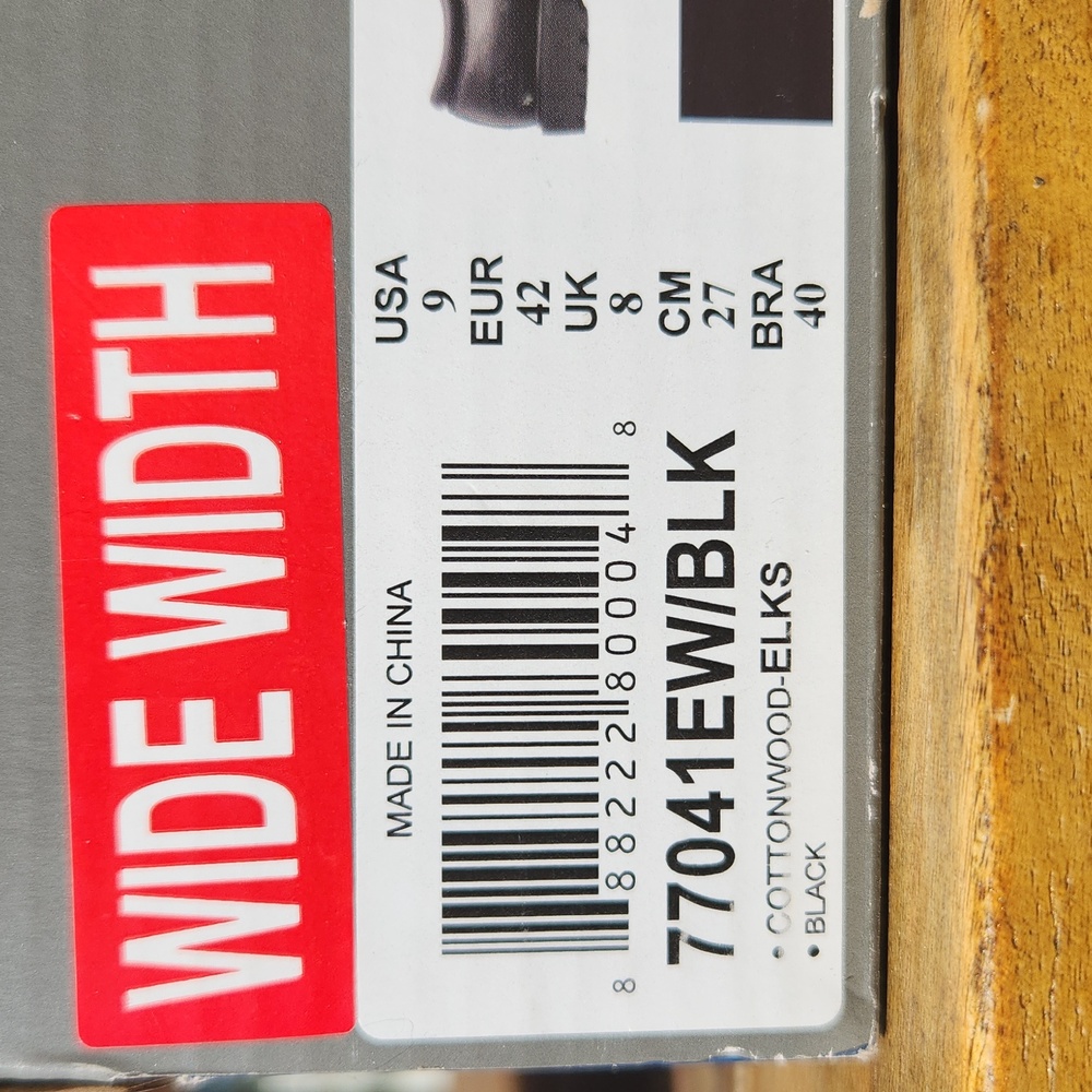 Skechers CottonwoodElks Slip Resistant Work Shoes, Black, Mens 9 Wide Width - Picture 11 of 11